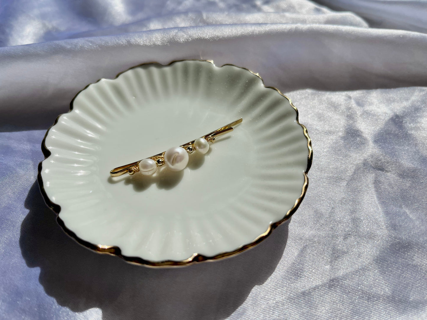 Freshwater pearl bobby pin, pearl hair pins, baroque pearl minimalist bridal hair pin, pearl hair clip, genuine pearl accessories gift